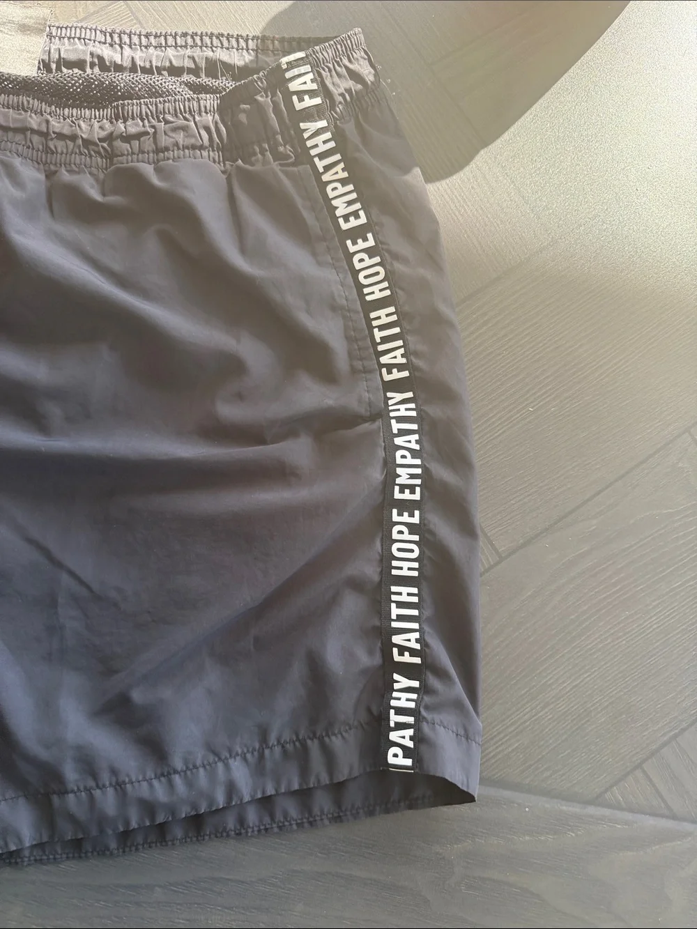 H&M Men's Black Swim Trunks with Drawstring